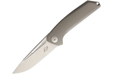 Image of Liong Mah Designs Endevour Bronze Folding Knife, 3.75in Satin Cpm S35Vn SS Drop Point, Bronze Matte Finish Titanium Handle, Pocket Clip, Black Nylon Case, ENDEVOUR BRONZE
