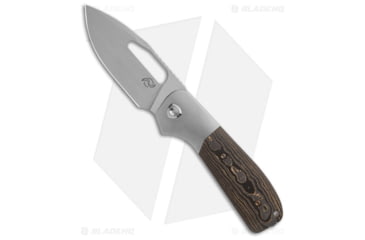 Image of Liong Mah Designs Field Duty Folding Knife, 3.50in, CPM S90V Stainless Steel, Drop Point Blade, Carbon Fiber, Black/Gold Handle, Black/Gold/Gray, 8.23 inch, BHQ-182941