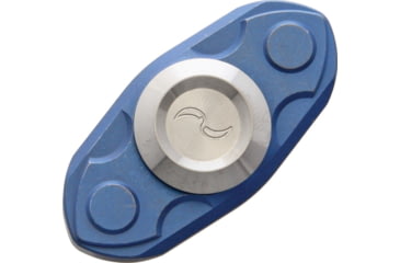Image of Liong Mah Designs Spinner Blue, 1.88in X .88in X .38in, Ceramic And SS Ball Bearing, Titanium Construction, Blue, GiftTin, Blue, SPINNER BLUE