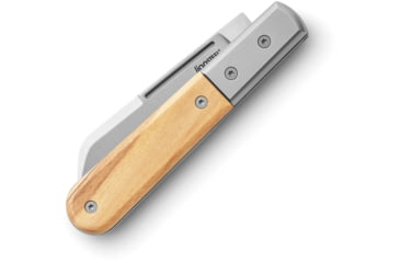 Image of Lionsteel Barlow Dom Folding Knife, 3in, M390 Stainless, Satin Finish, DOM Style Blade, Olive Wood Handle, CK0115 UL