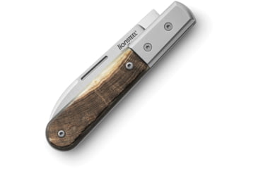 Image of Lionsteel Barlow Roundhead Folding Knife, 3in, M390 Stainless, Satin Finish, Roundhead Blade, Ram's Horn Handle, CK0111 RM