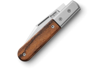 Image of Lionsteel Barlow Shuffler Folding Knife, 3in, M390 Stainless, Satin Finish, Shuffler Blade. Santos Wood Handle, CK0112 ST
