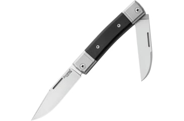 Image of Lionsteel BestMan BM13 Slipjoint Ebony Folding Knife, Satin finish Bohler M390 stainless clip and Wharnc, Ebony wood handle, BM13 EB