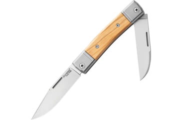 Image of Lionsteel BestMan BM13 Slipjoint Olive Folding Knife, Satin finish Bohler M390 stainless clip and Wharnc, Olive wood handle, BM13 UL