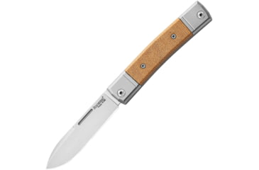 Image of Lionsteel BestMan BM2 Slip Joint Folding Knife, Natural canvas micarta handle, BM2 CVN