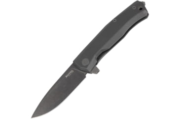 Image of Lionsteel Myto Framelock Folding Knife, Black, Black stonewash finish titanium handle, MT01B BW