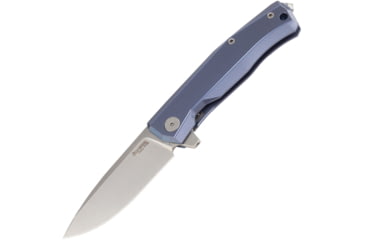 Image of Lionsteel Myto Framelock Folding Knife, Blue, Blue anodized titanium handle, MT01 BL