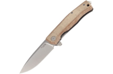 Image of Lionsteel Myto Framelock Folding Knife, Natural, Natural micarta handle with titanium back handle, MT01 CVN