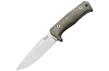Image of Lionsteel T5 Fixed Blade Knife, 10in Overall, 5 satin finish Niolox tool steel blade, Green canvas micarta handle, T5 CVG
