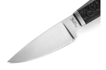 Image of Lionsteel Willy Fixed Blade Knife, 3.1in, M390 Steel, Drop Point, Carbon Fiber/Ti Handle, Carbon Fiber, WL1 CF
