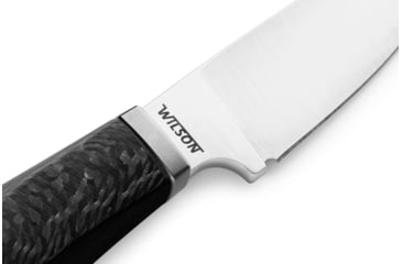 Image of Lionsteel Willy Fixed Blade Knife, 3.1in, M390 Steel, Drop Point, Carbon Fiber/Ti Handle, Carbon Fiber, WL1 CF