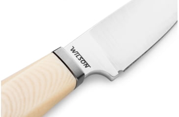 Image of Lionsteel Willy Fixed Blade Knife, 3.1in, M390 Steel, Drop Point, Micarta/Ti Handle, Ivory, WL1 MW