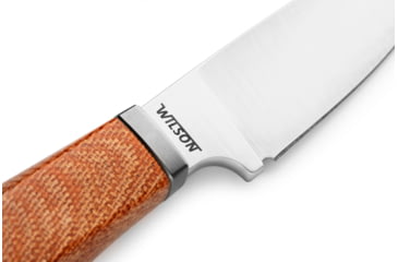 Image of Lionsteel Willy Fixed Blade Knife, 3.1in, M390 Steel, Drop Point, Micarta/Ti Handle, Natural, WL1 CVN