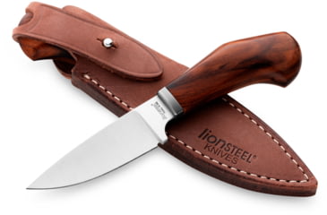 Image of Lionsteel Willy Fixed Blade Knife, 3.1in, M390 Steel, Drop Point, Santos Wood Handle, Santos, WL1 ST
