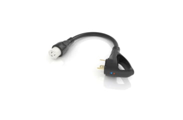 Image of Lippert 381640 15A Connector To 30A Plug Pigtail Adapter, Black, FP1530R-SB