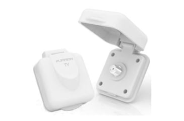 Image of Lippert 381609 Miniature Cable TV Inlet, Furrion, White, FTVINB-PS-OEM