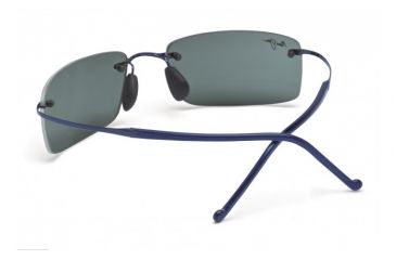 Image of Maui Jim Little Beach Sunglasses w/ Blue Frame and Neutral Grey Lenses - 515-03, Back View