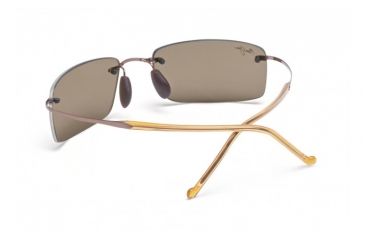 Image of Maui Jim Little Beach Sunglasses w/ Amber Frame and HCL Bronze Lenses - H515-21, Back View
