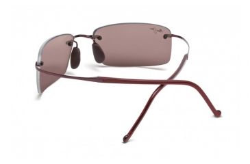 Image of Maui Jim Little Beach Sunglasses w/ Burgundy Frame and Maui Rose Lenses - R515-07, Back View