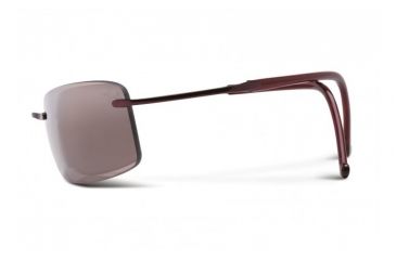 Image of Maui Jim Little Beach Sunglasses w/ Burgundy Frame and Maui Rose Lenses - R515-07, Side View