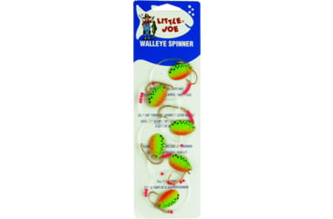 Image of Little Joe Walleye Spinner, Firetiger Blade, 6/Strip Carded, LR780