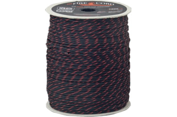 Image of Live Fire 1000ft Nylon Waterproof FireCord, Red Line, FC-THINREDLINE1000
