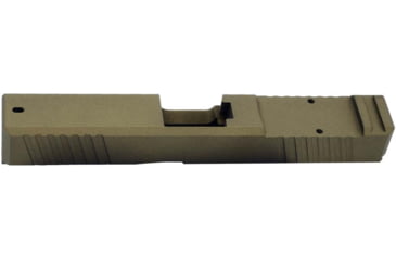 Image of Live Free Armory LF19 Chamfered Series Pistol Slide w/ No RMR Optic Cut, Glock 19, Burnt Bronze, G319CH411192F