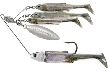 Image of Live Target BaitBall Spinner Rig, 4/0 Hook, Crystal Mylar, Medium, 1/2oz, MNSR14MD149
