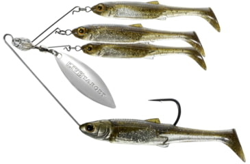 Image of Live Target BaitBall Spinner Rig, 4/0 Hook, Green Pumpkinseed/Silver, Medium, 1/2oz, MNSR14MD852