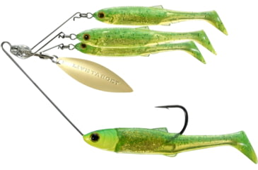 Image of Live Target BaitBall Spinner Rig, 4/0 Hook, Lime Chartreuse/Gold, Medium, 1/2oz, MNSR14MD856