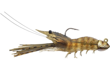 Image of Live Target Fleeing Shrimp Soft Plastic Jig, Brown Shrimp, 3/8oz, 3 1/2 in, SSJ85SK914