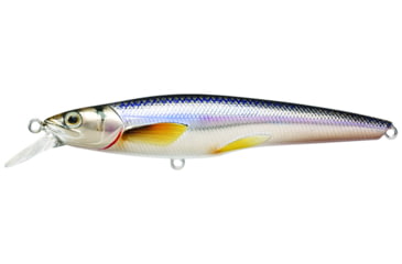 Image of Live Target Livetarget Rainbow Smelt Shallow Dive Jerkbait, 3-4, Suspending, Silver/Blue, 3-4, 1/8oz, #8 Hooks, RS70S201
