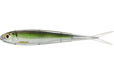 Image of Live Target Twitch Minnow Soft Jerkbaits, 4, 4.5in, Silver/Green, SSR115S952
