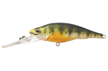 Image of Live Target LiveTarget Yellow Perch Deep Dive Crankbait, 6'-8, 2.87in, 6 Hooks, 3/8 oz, Florescent/Matte, YP73D106