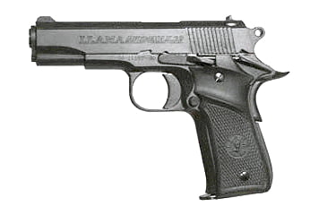 Image of Llama Micro-Max Pistol, .32 ACP, 3.688in barrel, matte black steel frame, black polymer grip, blowback operated semi-auto, patridge front, square notch rear, 8 round magazine, LLAMM.32ACP3.6881FRRMPG