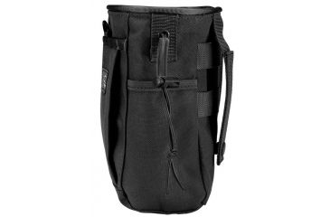 Image of Loaded Gear CX-700 Drawstring Dump Pouch, Compatible w/ Molle System, Black, 5.5 x 3 x 7.5 in BI12624