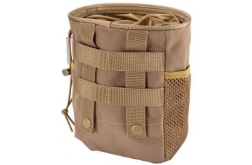 Image of Loaded Gear CX-700 Drawstring Dump Pouch, Compatible w/ Molle System, Dark Earth, 5.5 x 3 x 7.5 in BI12626