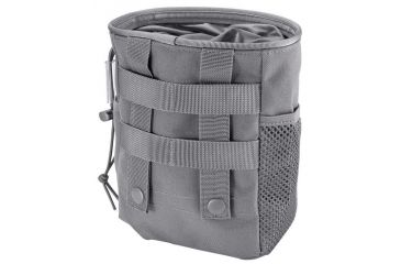 Image of Loaded Gear CX-700 Drawstring Dump Pouch, Compatible w/ Molle System, Gray, 5.5 x 3 x 7.5 in BI12628