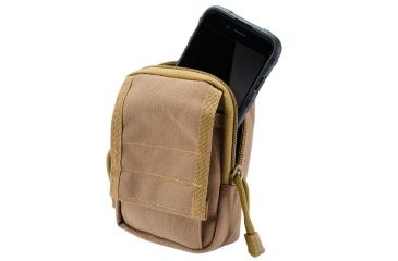 Image of Loaded Gear CX-800 Accessory Pouch, Dual Zipper Design, Compatible w/ Molle System, Dark Earth BI12632