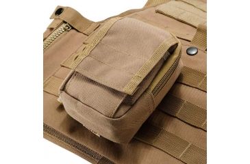 Image of Loaded Gear CX-800 Accessory Pouch, Dual Zipper Design, Compatible w/ Molle System, Dark Earth BI12632