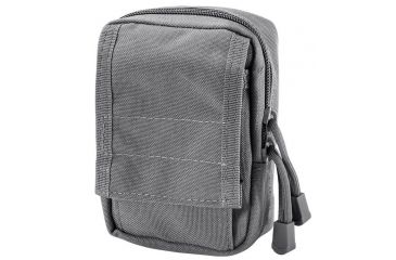 Image of Loaded Gear CX-800 Accessory Pouch, Dual Zipper Design, Compatible w/ Molle System, Gray BI12634