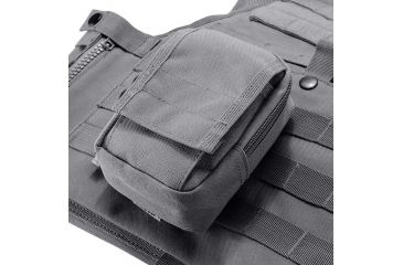 Image of Loaded Gear CX-800 Accessory Pouch, Dual Zipper Design, Compatible w/ Molle System, Gray BI12634