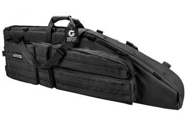 Image of Loaded Gear RX-600  46 in Tactical Dual Rifle Bag, Padded Center Divider, 4 Zippered Pockets, Black BI12550