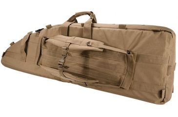 Image of Loaded Gear RX-600  46 in Tactical Dual Rifle Bag, Padded Center Divider, 4 Zippered Pockets, Dark Earth BI12552