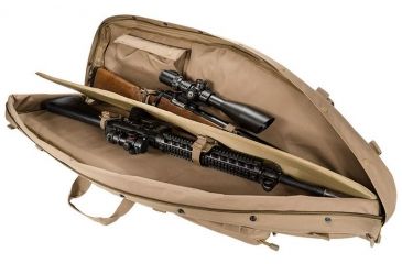 Image of Loaded Gear RX-600  46 in Tactical Dual Rifle Bag, Padded Center Divider, 4 Zippered Pockets, Dark Earth BI12552