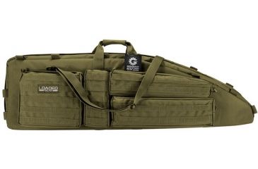 Image of Loaded Gear RX-600  46 in Tactical Dual Rifle Bag, Padded Center Divider, 4 Zippered Pockets, OD Green BI12554