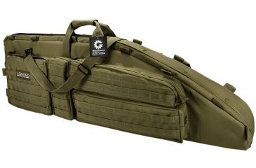 Image of Loaded Gear RX-600  46 in Tactical Dual Rifle Bag, Padded Center Divider, 4 Zippered Pockets, OD Green BI12554