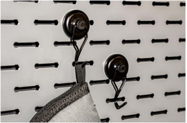 Image of Lockdown Magnetic Hook 2-Pack, Black, 1215354