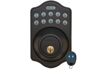 Image of LockState DB500R Keyless Entry Deadbolt Lock w/Remote,Oil Rubbed Bronze LS-DB500R-RB