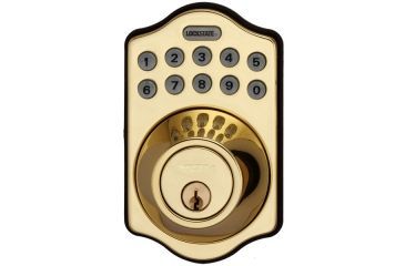 Image of LockState DB500R Keyless Entry Deadbolt Lock w/Remote,Satin Nickel LS-DB500R-PB